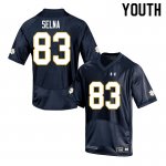 Notre Dame Fighting Irish Youth Charlie Selna #83 Navy Under Armour Authentic Stitched College NCAA Football Jersey OKJ2399GF